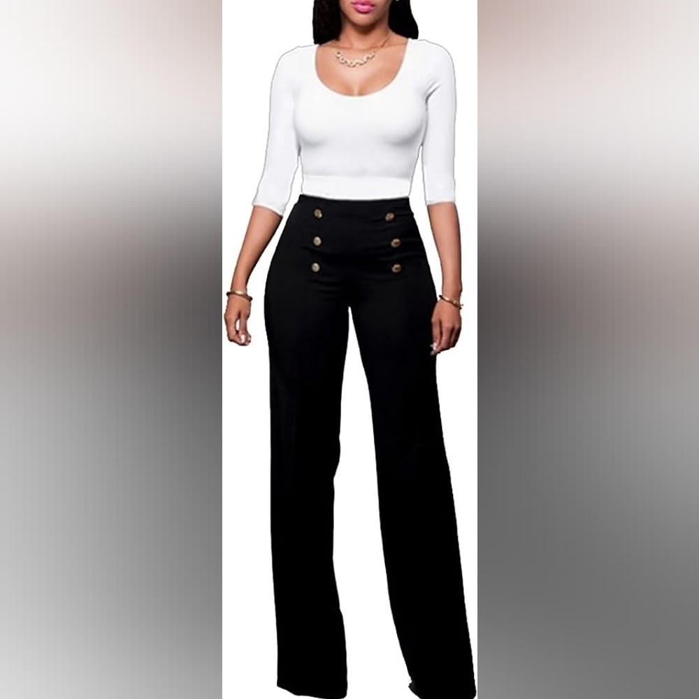 Fashion Nova HIGH RISE strechy BUTTONED pants